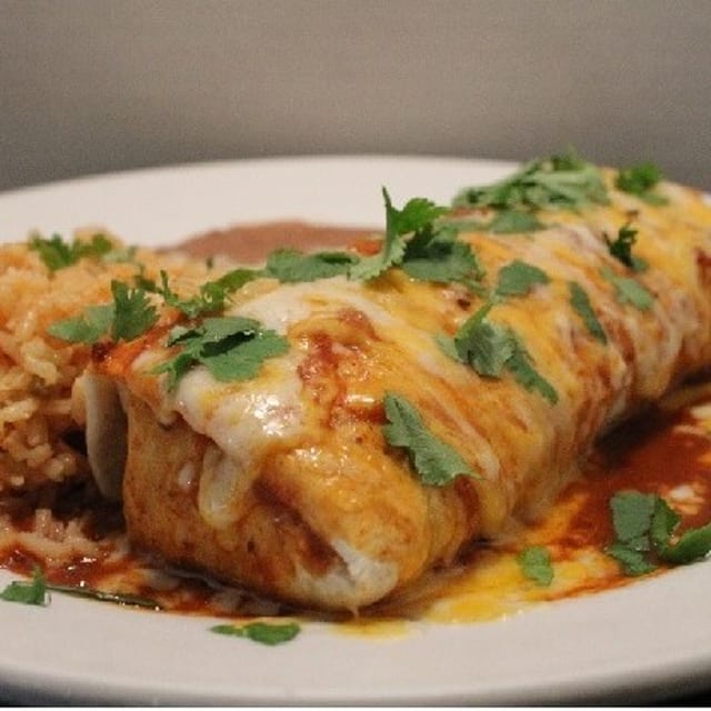 BURRO ENCHILADA STYLE.
