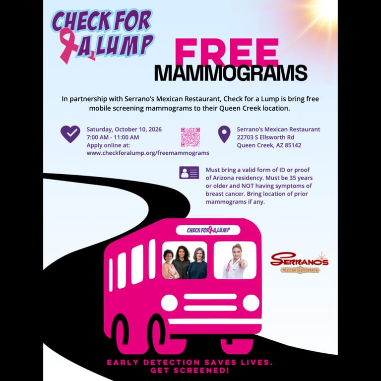 10/10 FREE Mammograms: Sign UP ASAP!