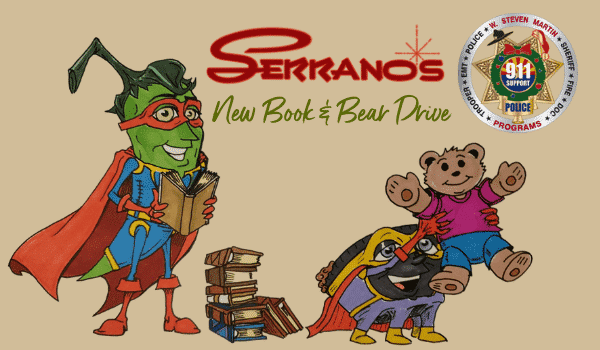 Serrano's books and bears