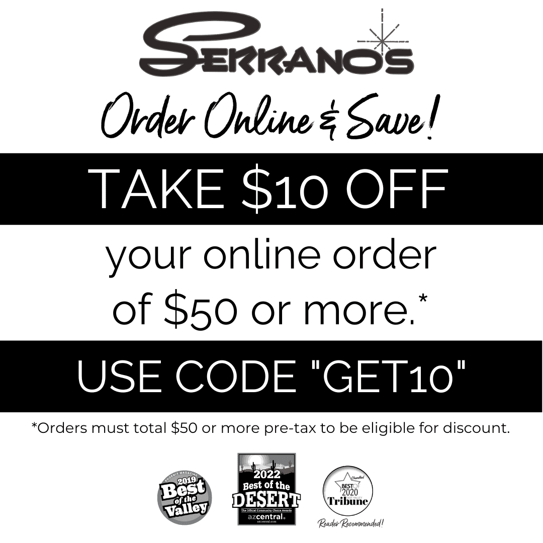 Serrano's Mexican Restaurant online ordering coupon code